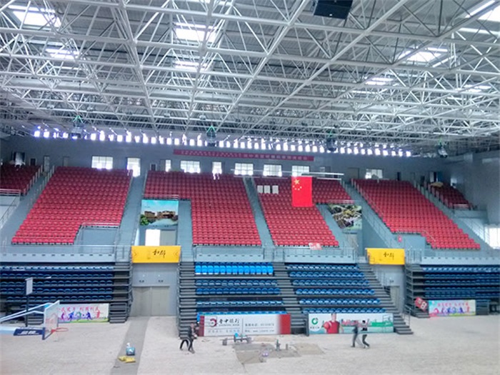 岳阳电厂体育馆网架加工